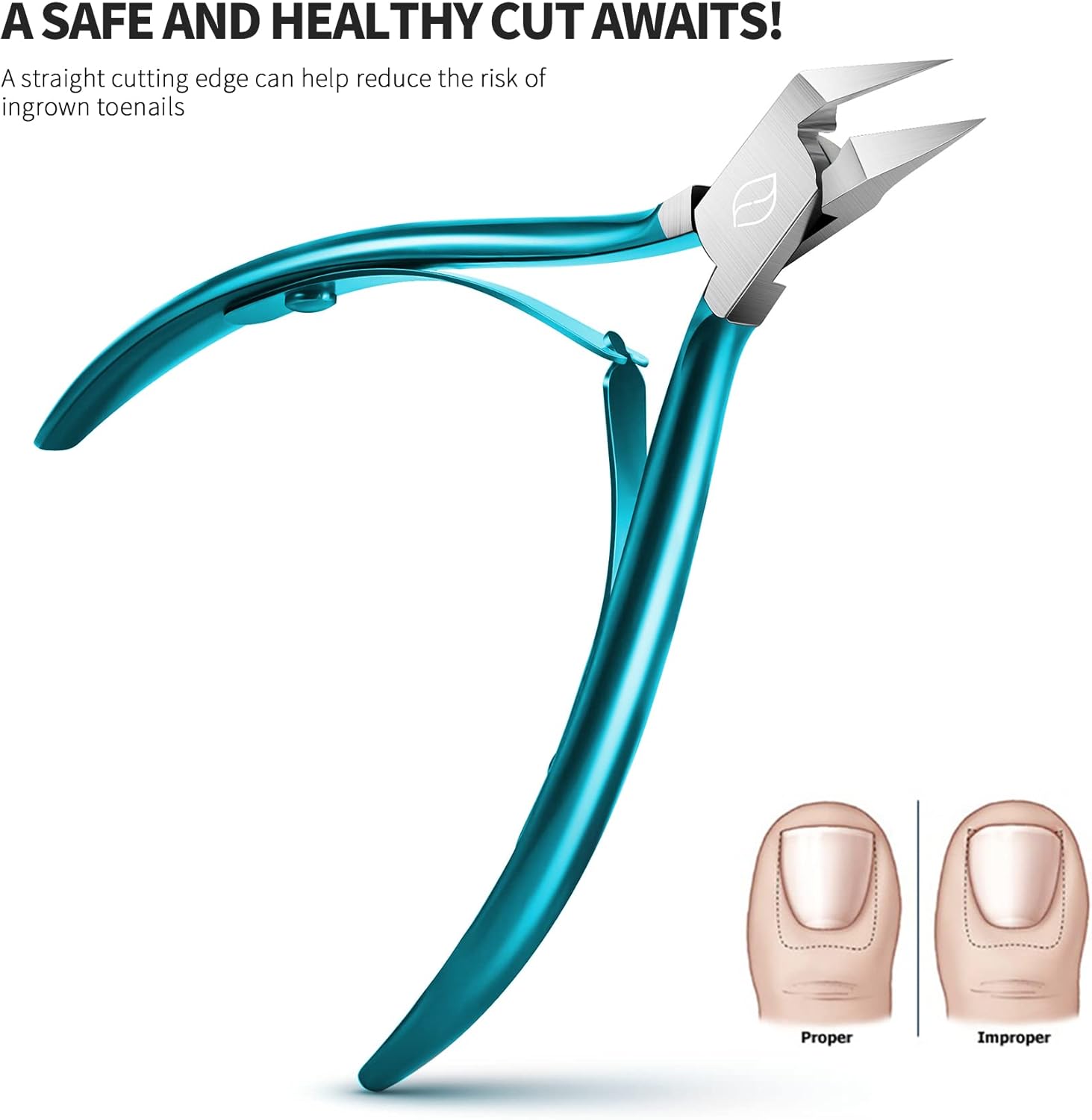 RenLys Profesjonell Tånegleklipper med ergonomisk design og skarpe blader for nøyaktig klipp.