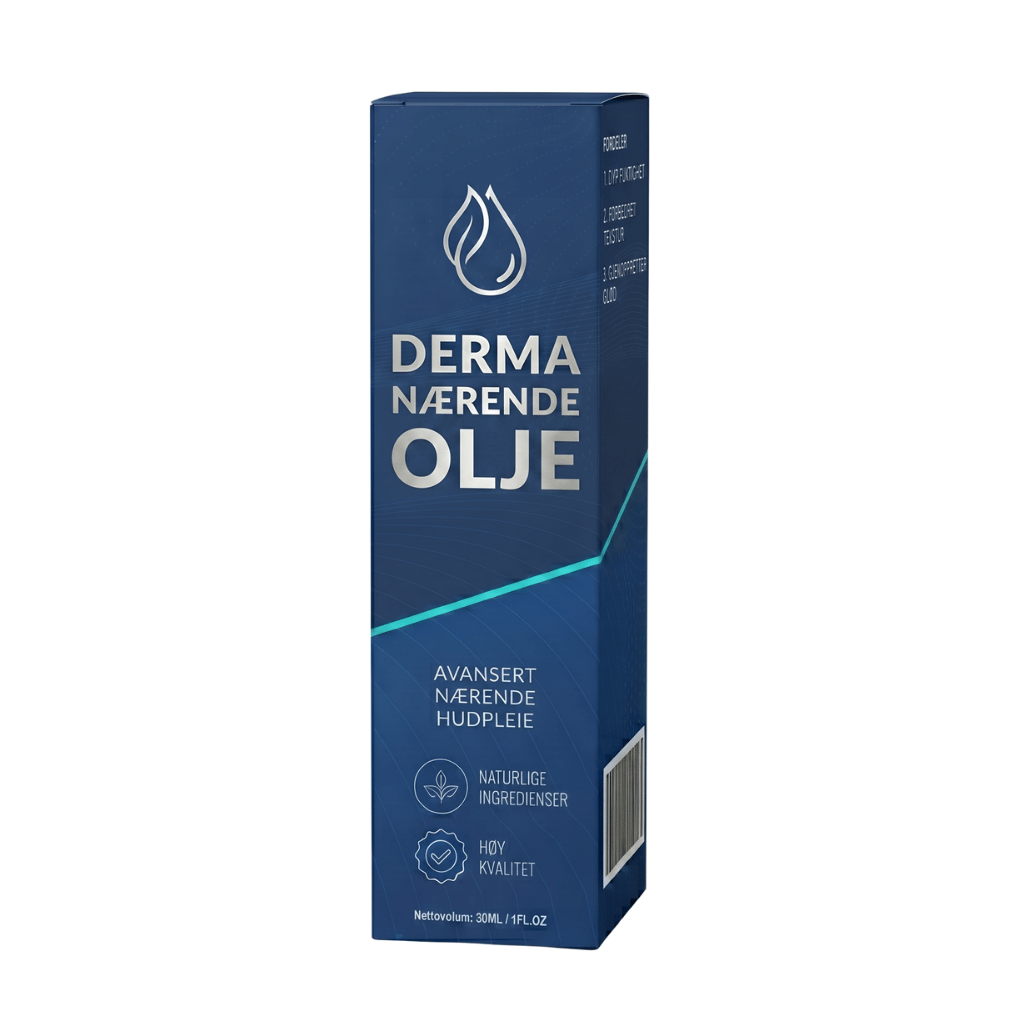 Derma nærende olje emballasje, naturlige ingredienser for avansert hudpleie, 30ml.