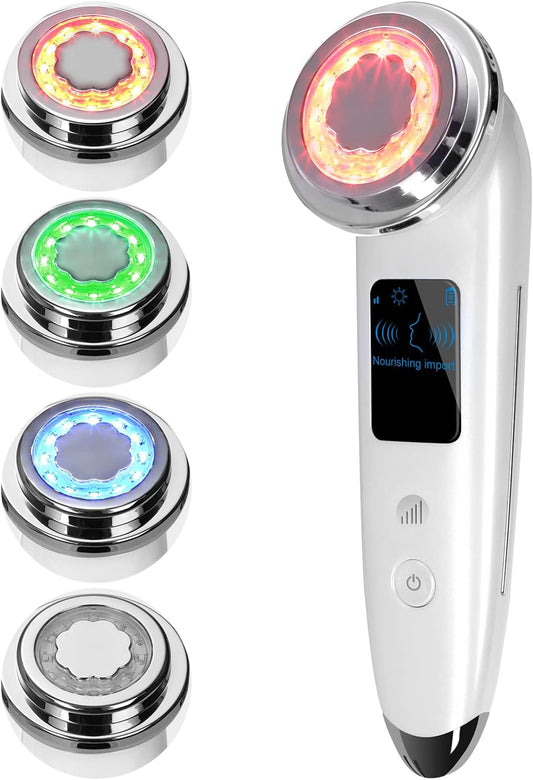 RenLys LED Hudterapi Massasjepenn med LED-lys og vibrerende massasje, perfekt for hudpleie.