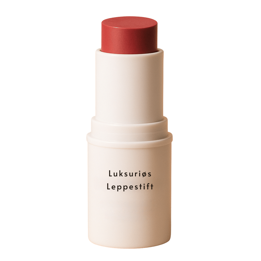 Luksuriøs Leppestift i elegant emballasje som fremhever hudens naturlige glød og gir en myk finish.