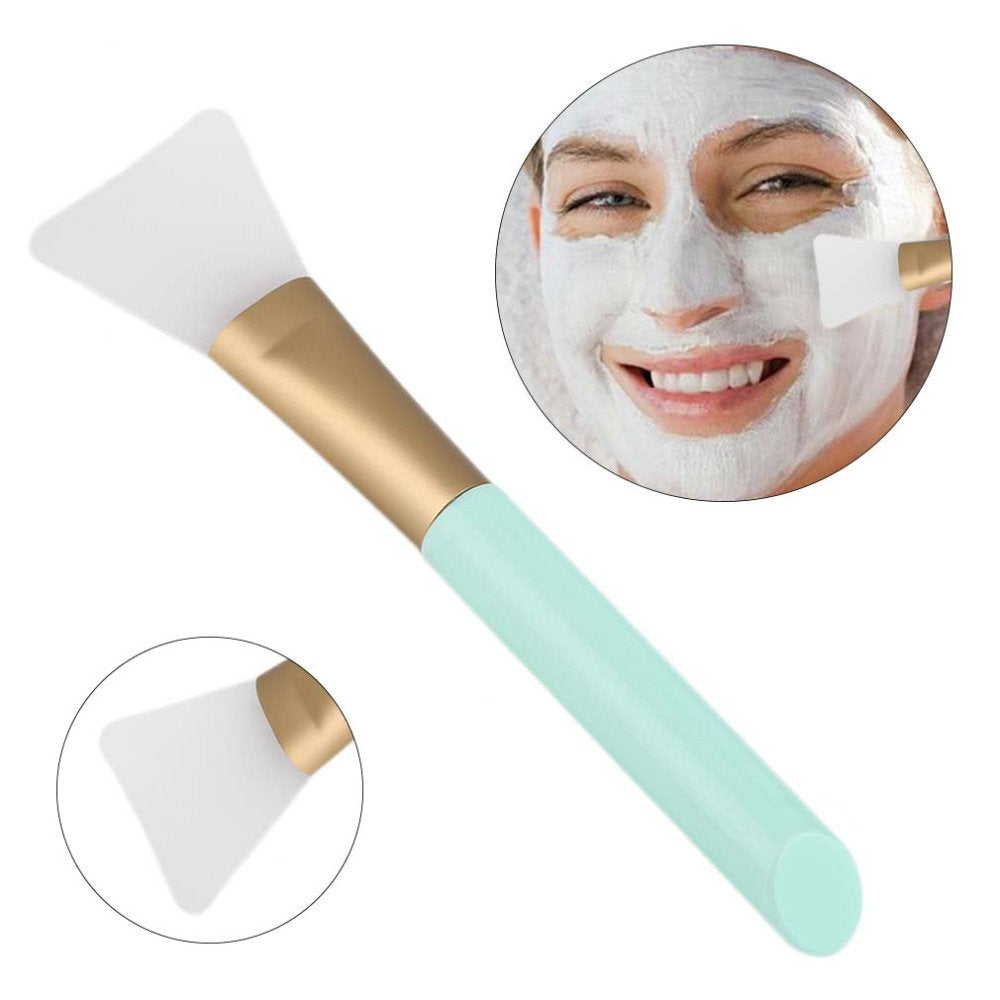 RenLys GlansPåfør - elegant silikonbørste for presis påføring av ansiktsmasker og hudpleieprodukter.