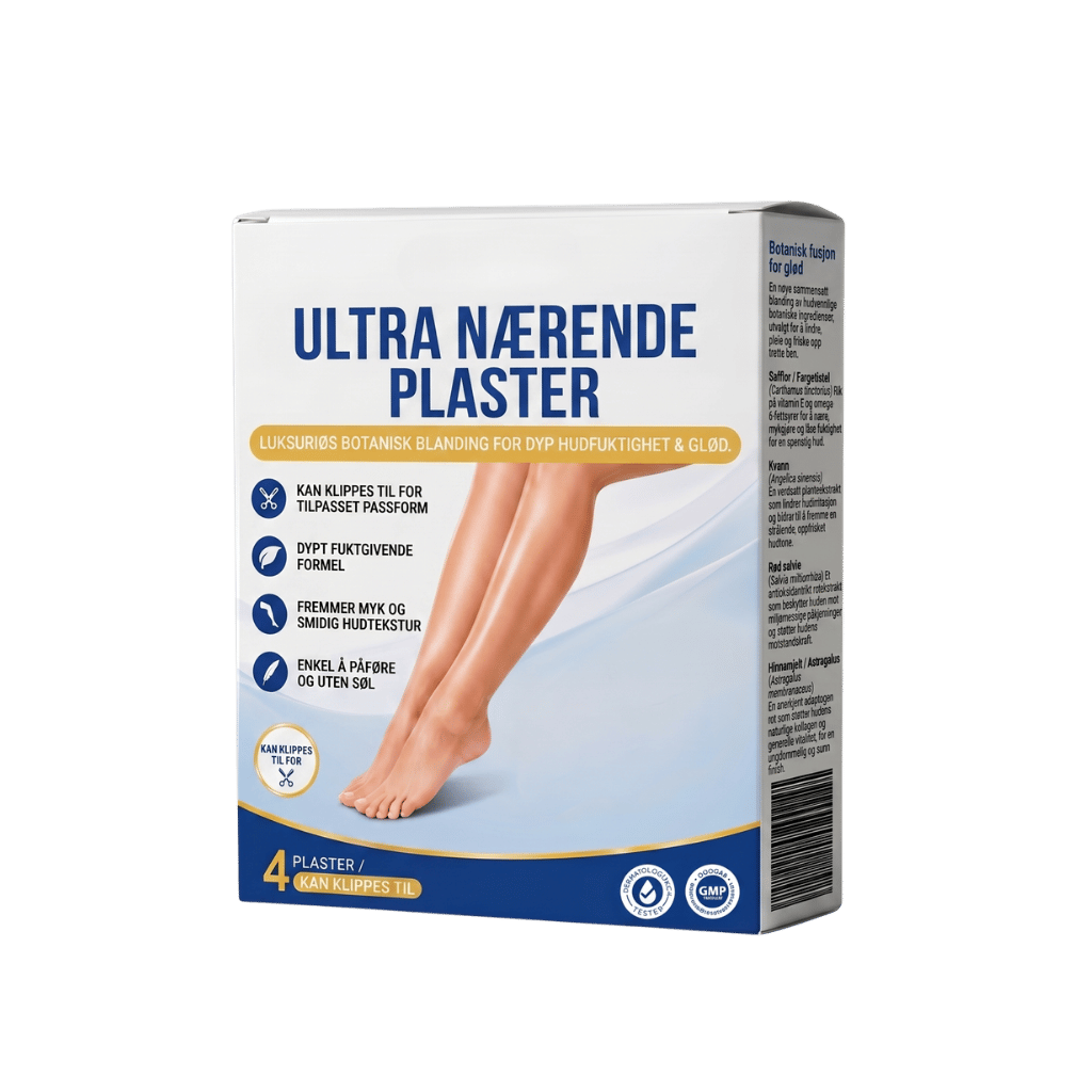 Ultra Nærende Plaster pakke med luksuriøs botanisk blanding for dyp hudfuktighet og glød.