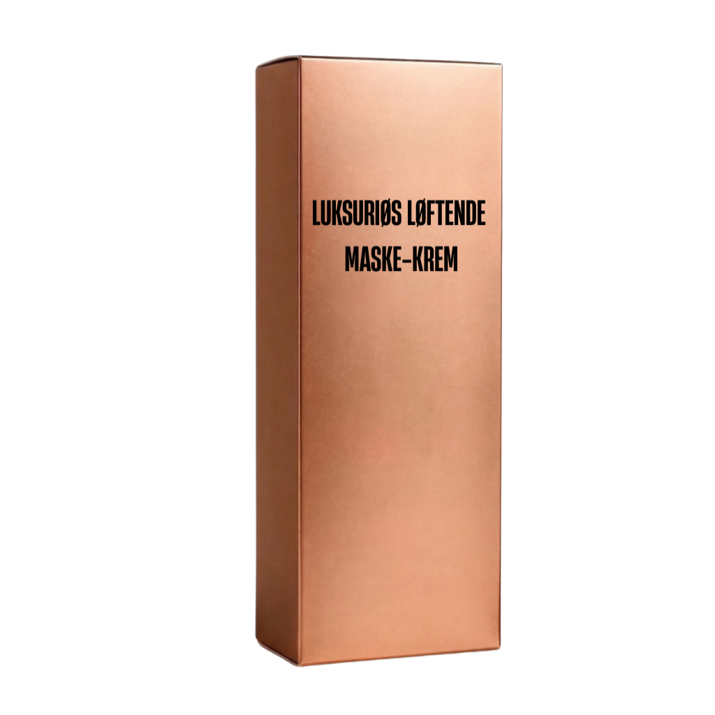 Premium løftende maske-krem i luksuriøs emballasje for optimal hudforbedring.