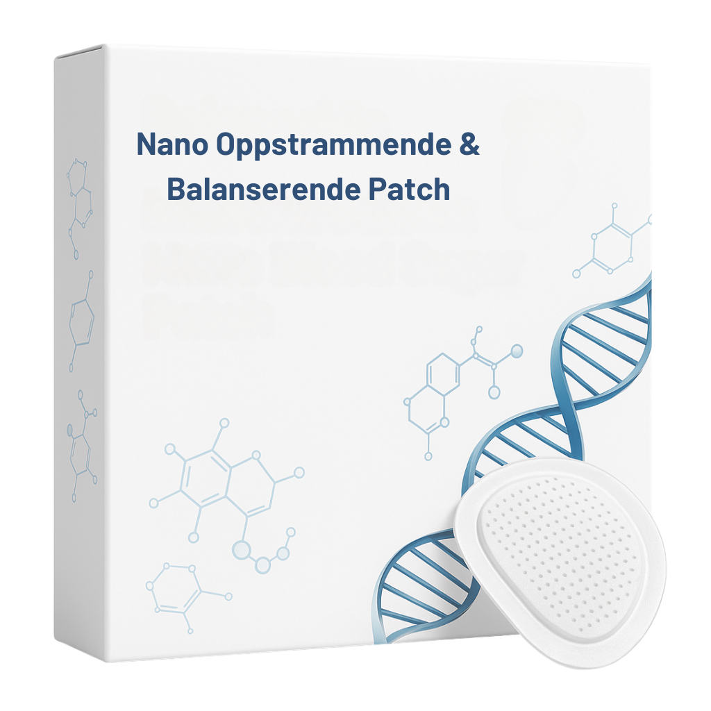 Nano Oppstrammende & Balanserende Patch emballasje med vitenskapelig design