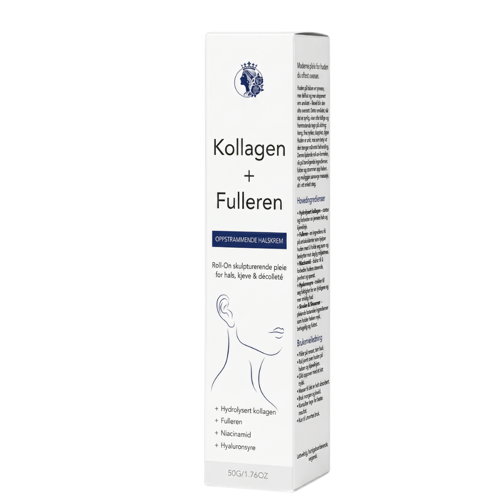 Kollagen + Fulleren Oppstrammende Halskrem for hals, lyse & décolleté.