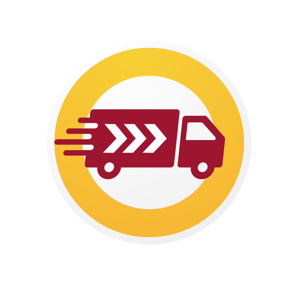 Truck icon symbolizing Prioritert frakt for fast delivery services.