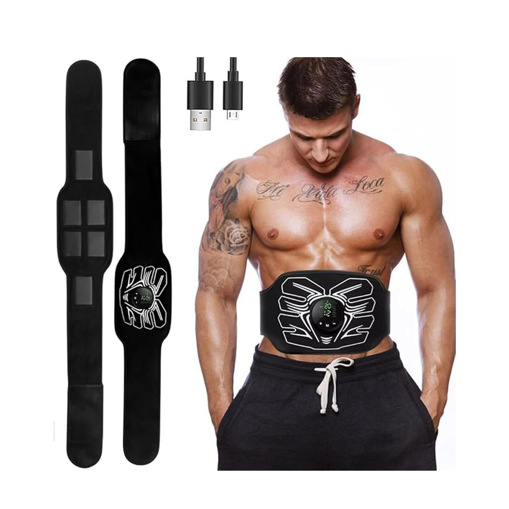 RenLys CorePulse EMS-trener med bærbar design for muskelaktivering hjemme, på kontoret eller på reise.